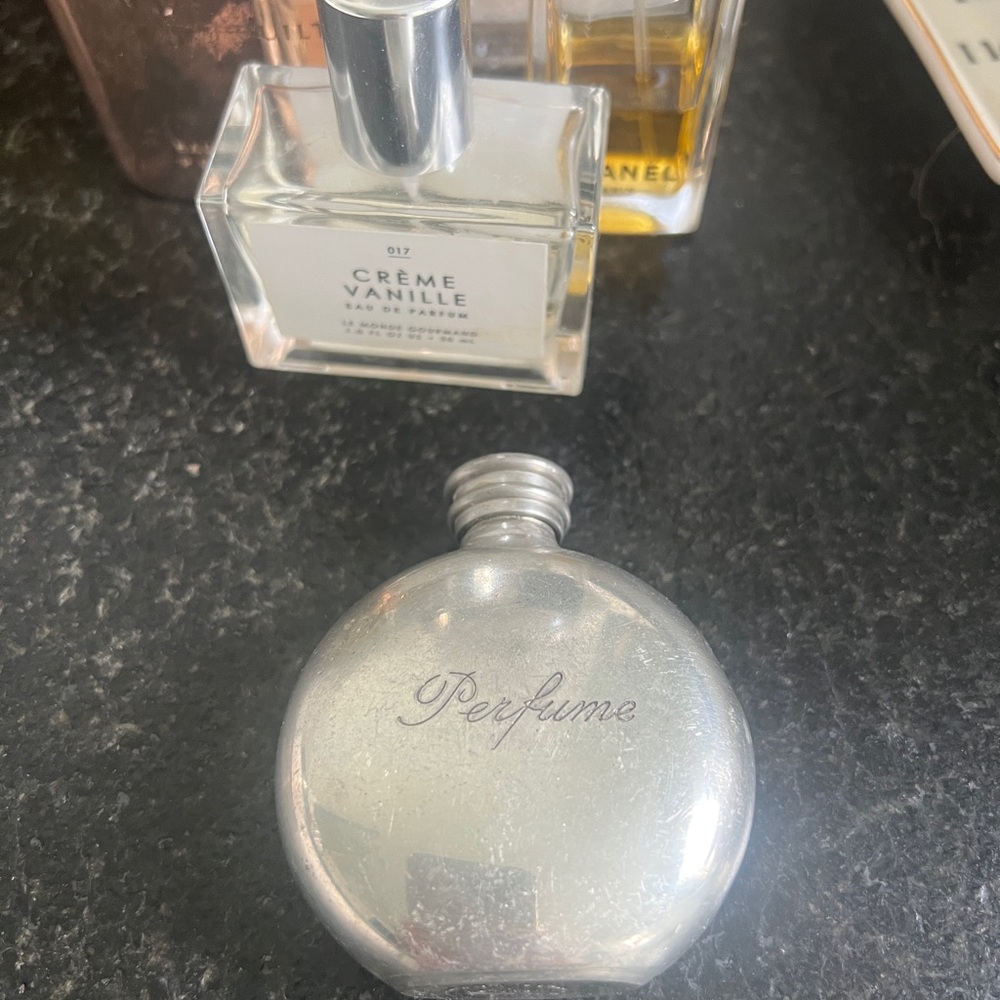 Pewter Antique Perfume Bottle